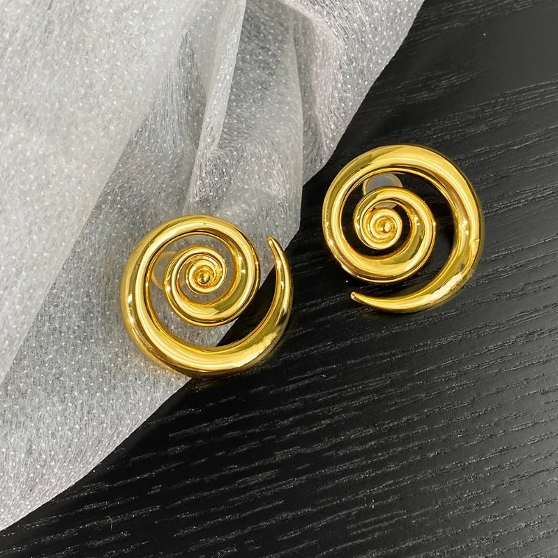 Swirl Stud Earrings