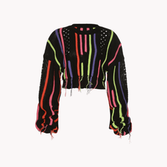 Tassel Crop Knit Sweater - @angelleslife