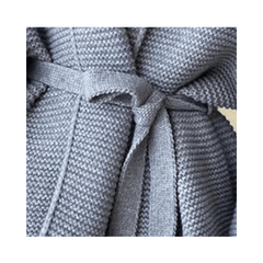 Tie Waist Knitted Loose Cardigan