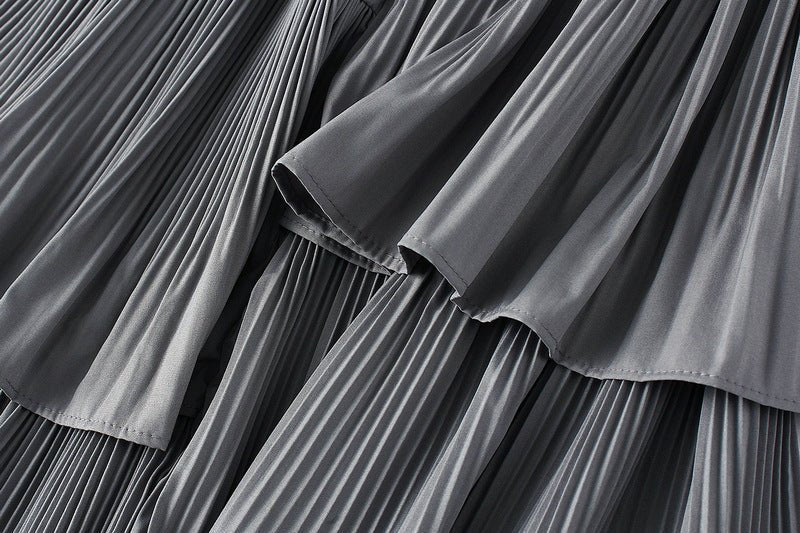 Tiered Pleated Cake Skirt