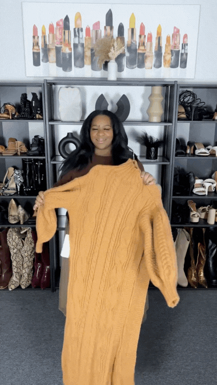 Tulle Sweater Dress - @nickistyleshercurves