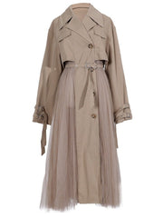 Tulle Trench Coat - @_rayyaansari