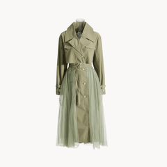 Tulle Trench Coat - @_rayyaansari