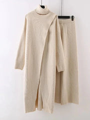 Turtleneck Long Sweater + Pants Set