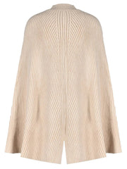 Turtleneck Ribbed Knit Loose Sweater