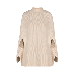 Turtleneck Ribbed Knit Loose Sweater