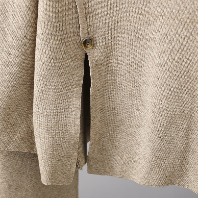 Turtleneck Sweater and Pants Knit Set