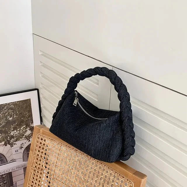 Twisted Handle Handbag