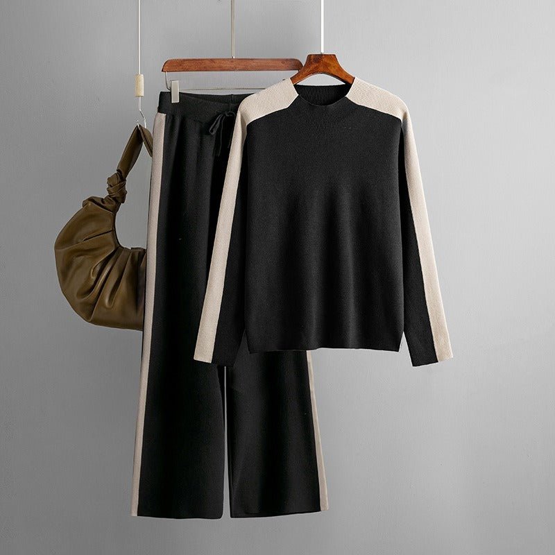 Two-Piece Tracksuit Top and Pants Set