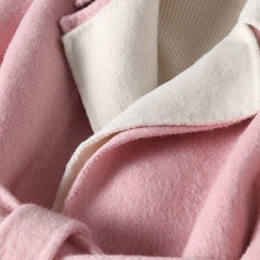 Two Tone Belted Trench Coat