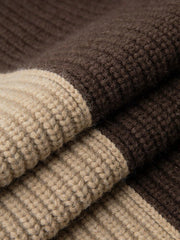 Two-Tone Browns Knit Jacket