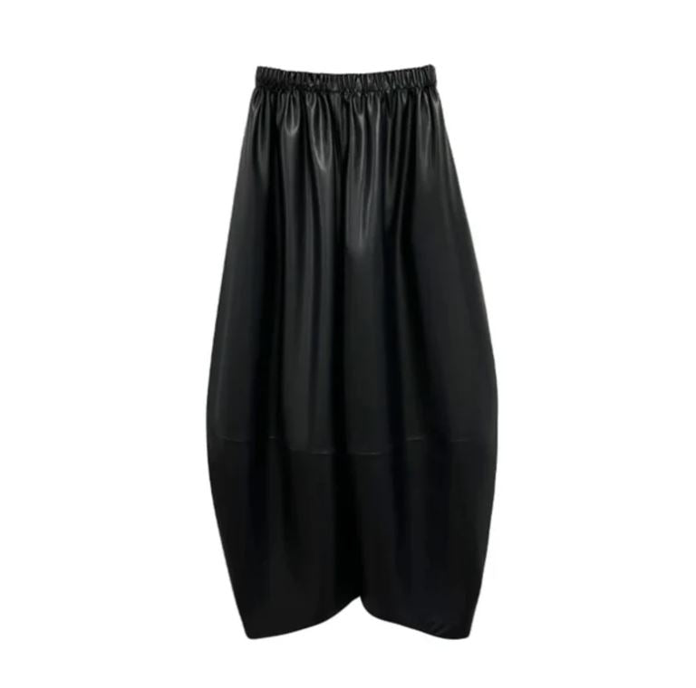 Vegan Leather Wide-Leg Pants - @theestylishp