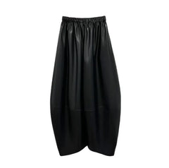 Vegan Leather Wide-Leg Pants - @theestylishp