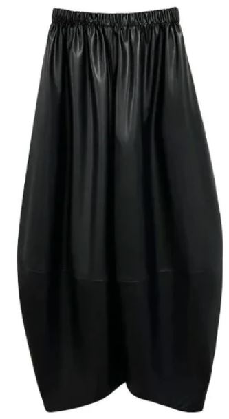 Vegan Leather Wide-Leg Pants - @theestylishp