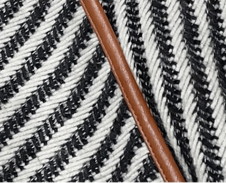 Vegan Leather Edging Stripes Shawl Jacket - @theestylishp