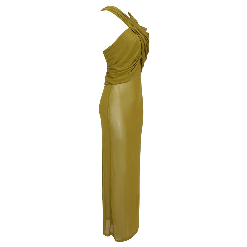 Versatile Sheer Minimalist Sleeveless Dress