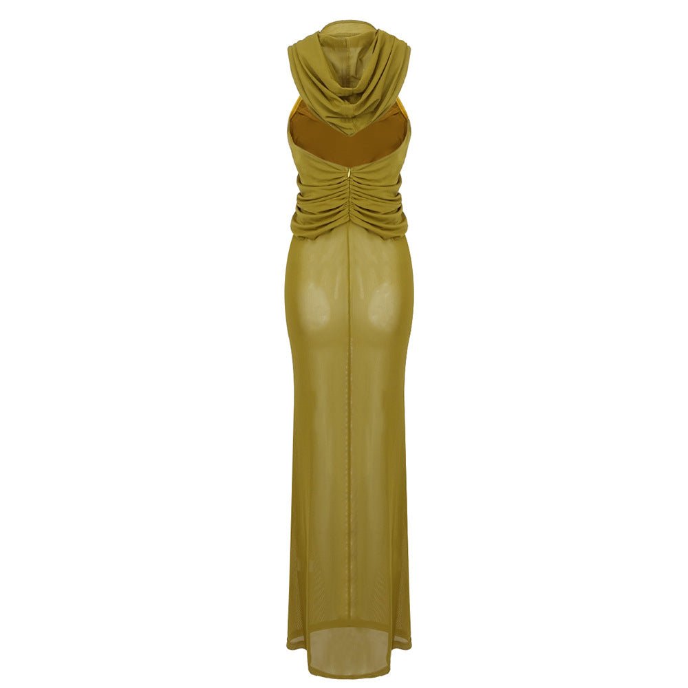 Versatile Sheer Minimalist Sleeveless Dress