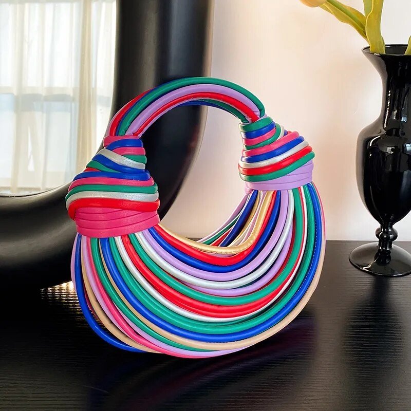 Vibrant Colorful Rainbow Noodles Bag