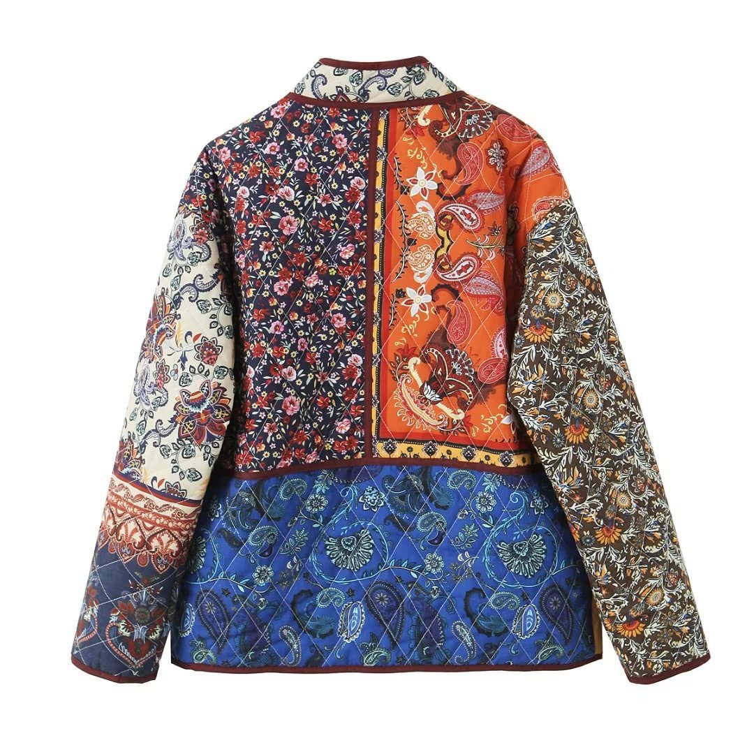 Vintage Floral Quilted Jacket