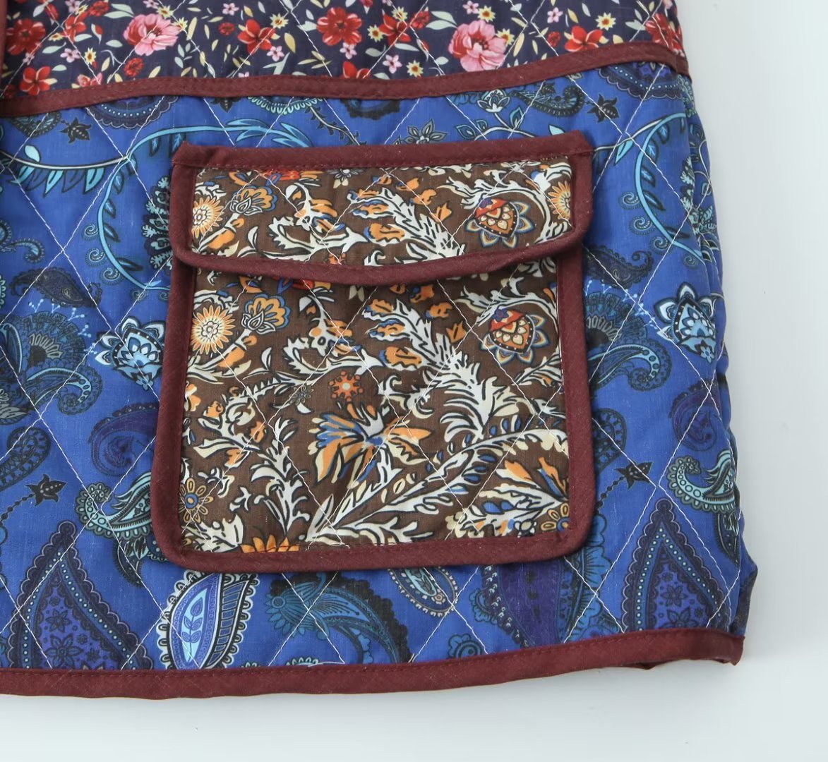 Vintage Floral Quilted Jacket