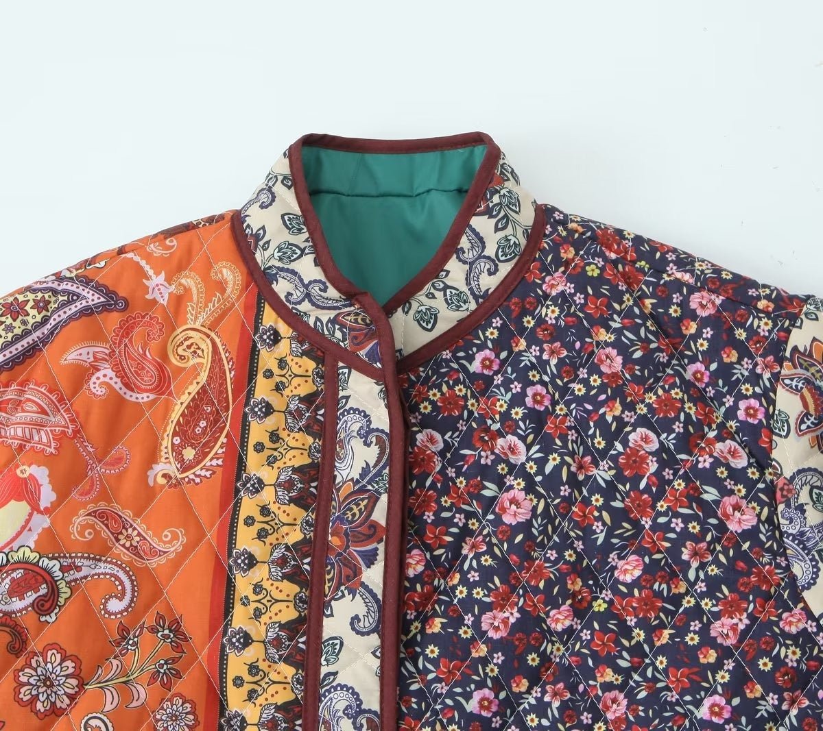 Vintage Floral Quilted Jacket