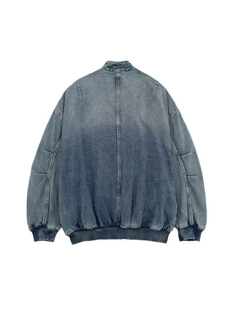 Vintage Side Pockets Denim Jacket