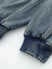 Vintage Side Pockets Denim Jacket