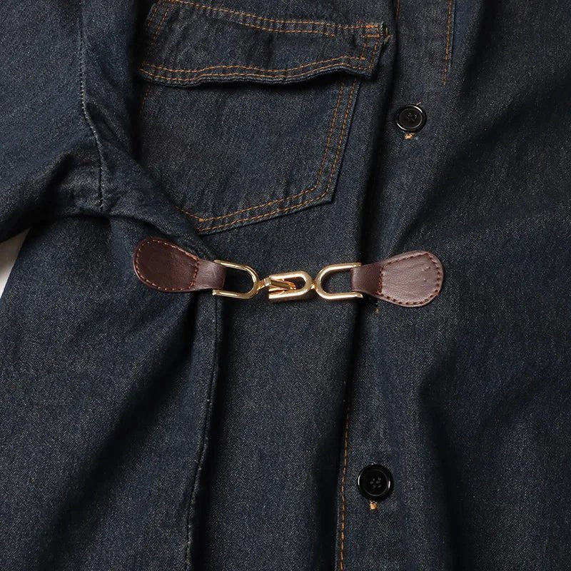 Waist Hook Denim Jacket