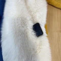 Warm Patchwork Faux Fur Coat