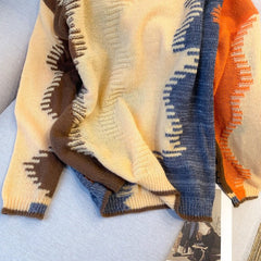 Waves Long Sleeve Knit Sweater