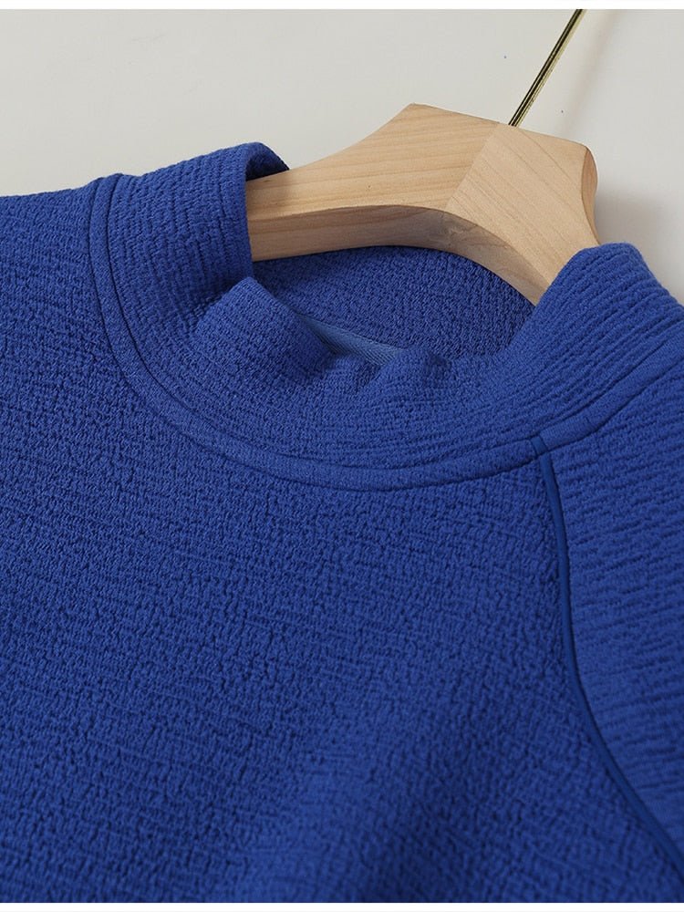 Wavy Edge Long Sleeve Sweater