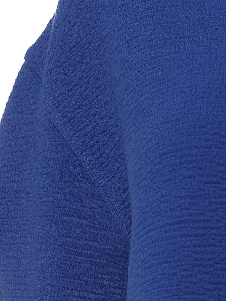 Wavy Edge Long Sleeve Sweater
