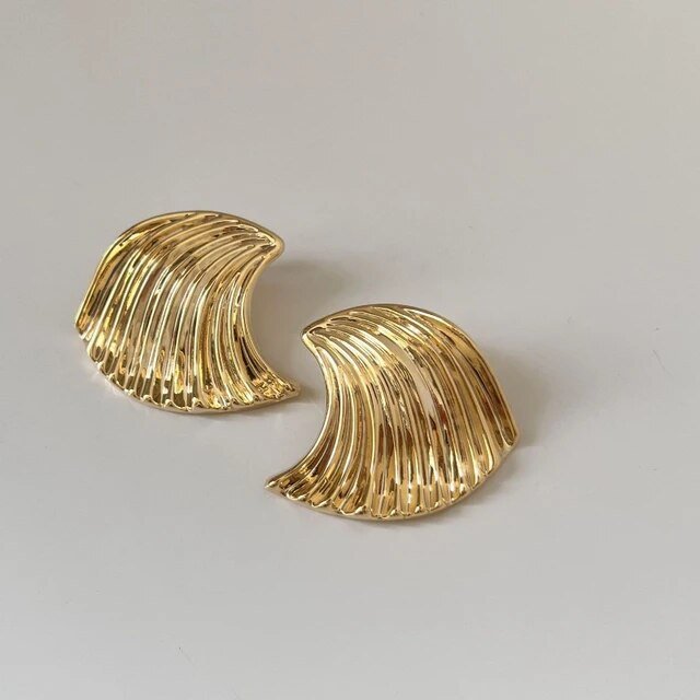Wavy Metal Earrings