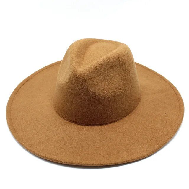 Wide Brim Woolen Jazz Hat