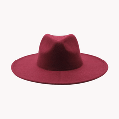 Wide Brim Woolen Jazz Hat