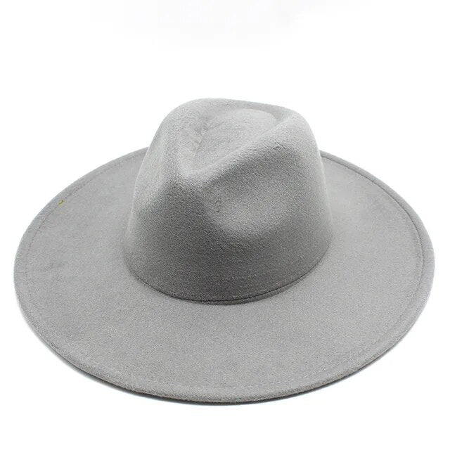 Wide Brim Woolen Jazz Hat