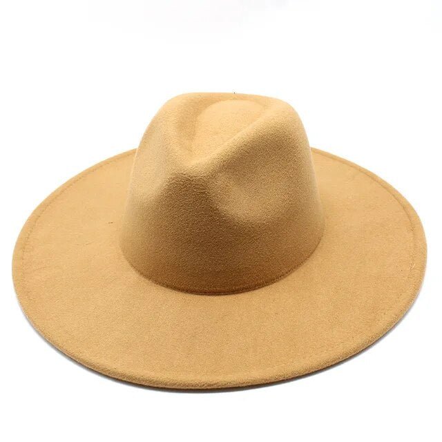 Wide Brim Woolen Jazz Hat