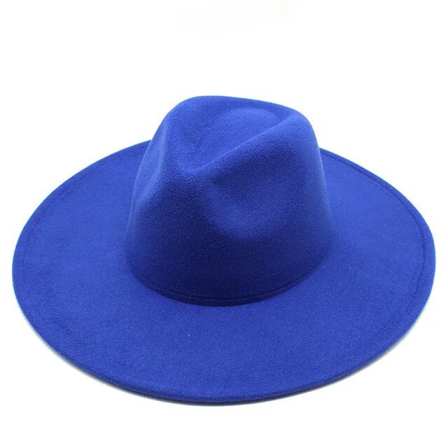 Wide Brim Woolen Jazz Hat