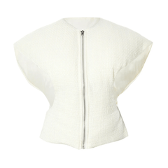 Wide Shoulder Cotton-Padded Vest
