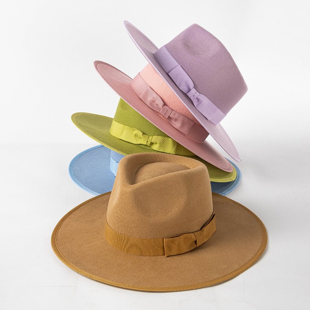 Wool Fedora with Ribbon