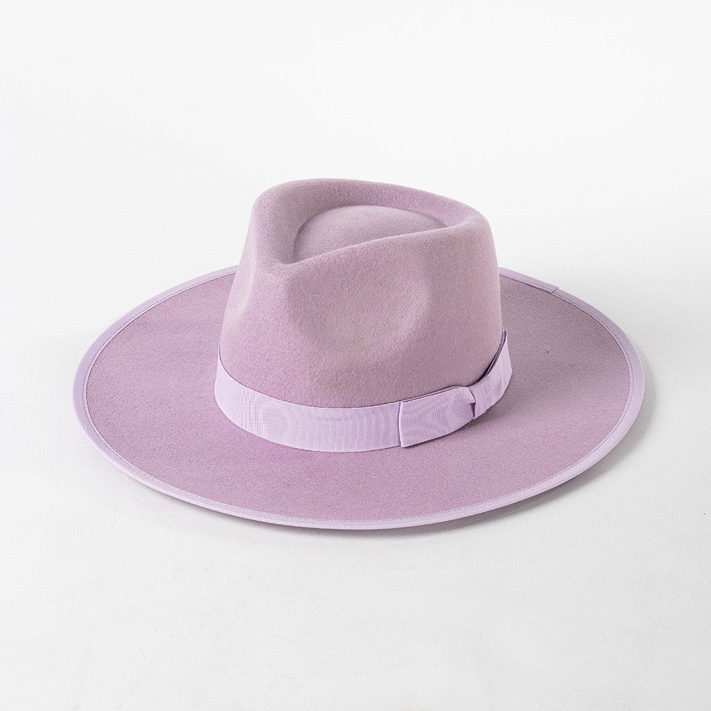 Wool Fedora with Ribbon