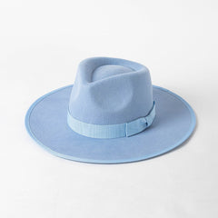 Wool Fedora with Ribbon