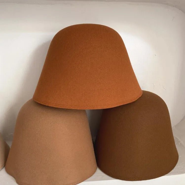 Woolen Felt Bucket Dome Hat