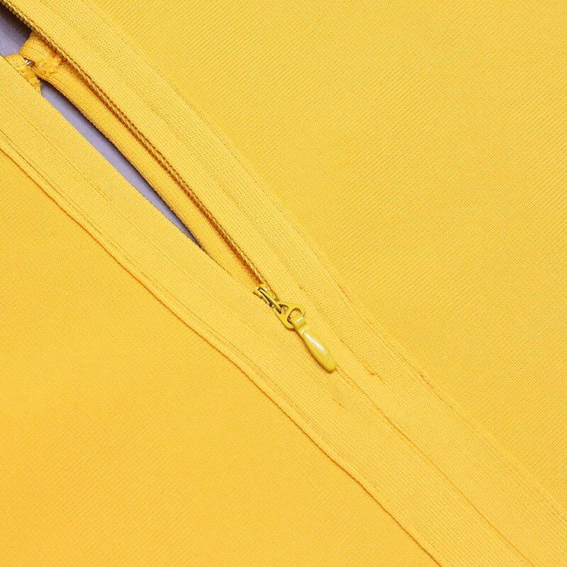 Yellow Sunflower Bandage Dress