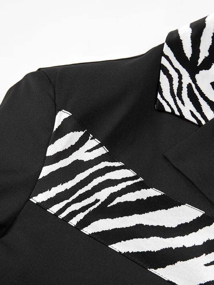 Zebra Accents Short Jacket