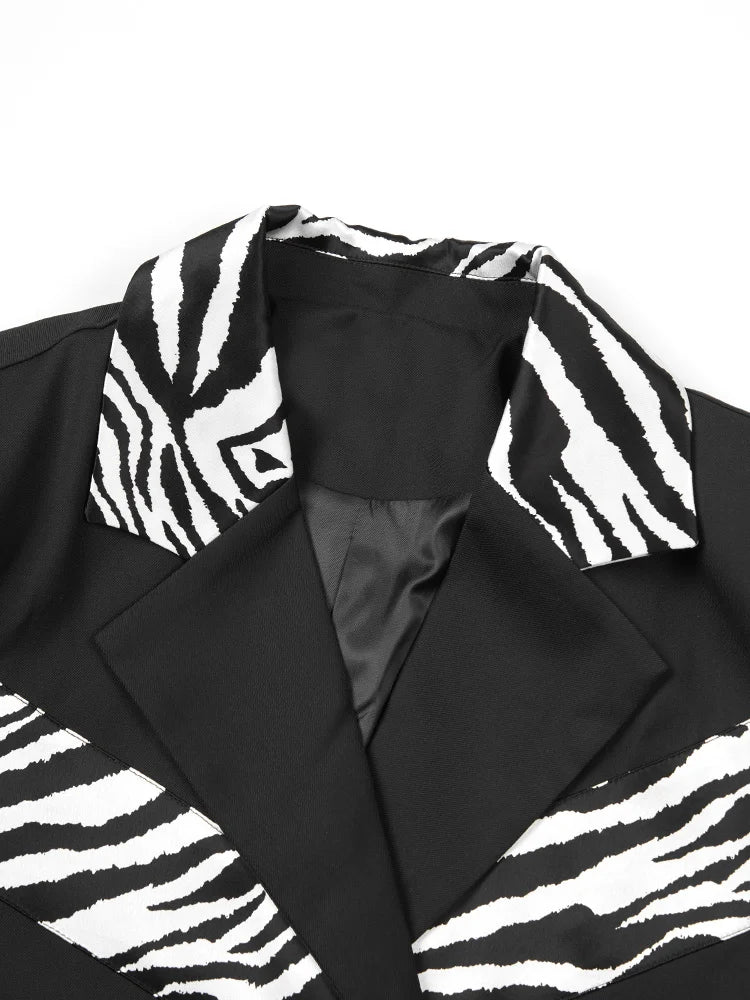 Zebra Accents Short Jacket