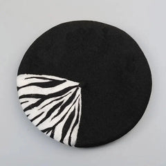 Zebra Wool Beret