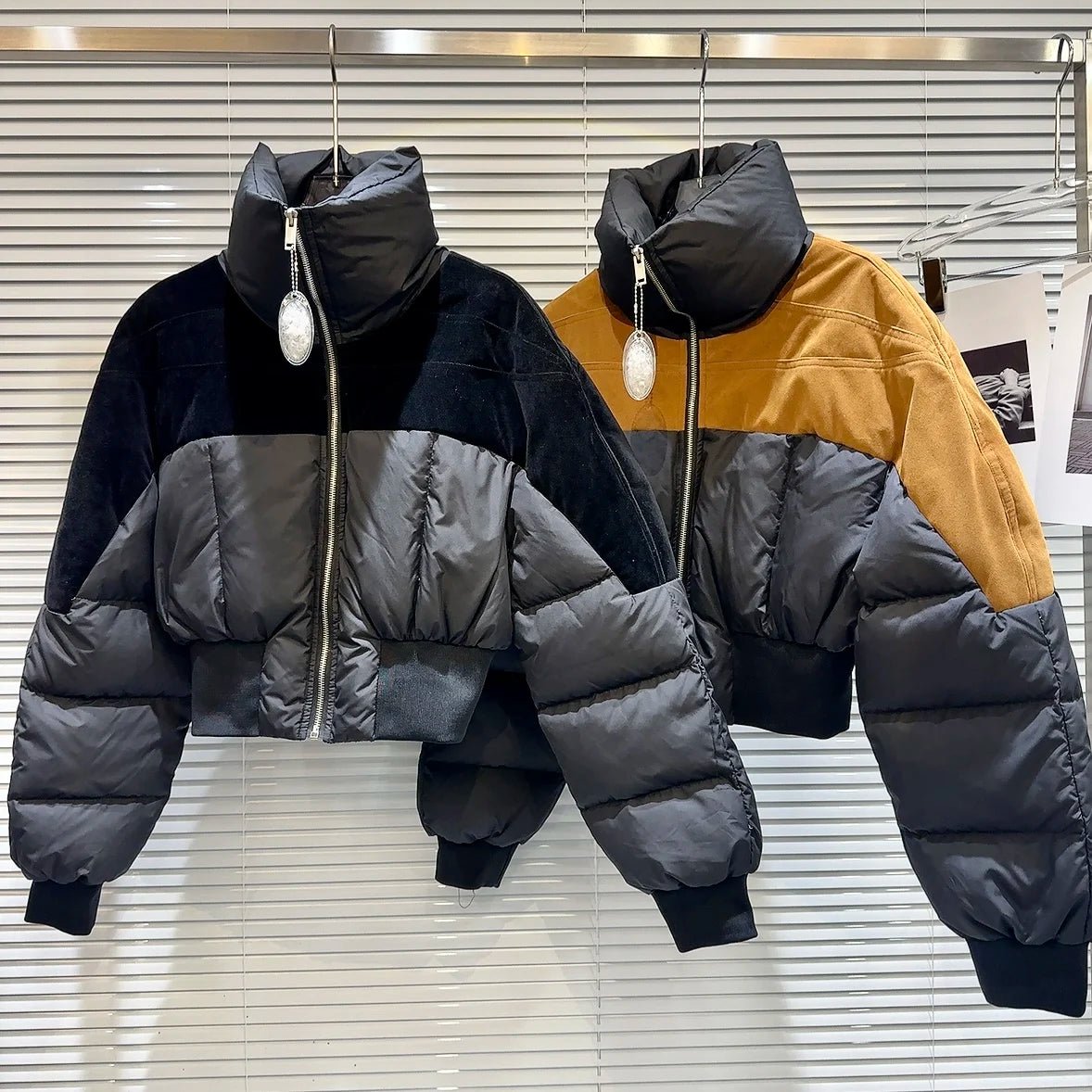 Zip-Up Padded Short Jacket