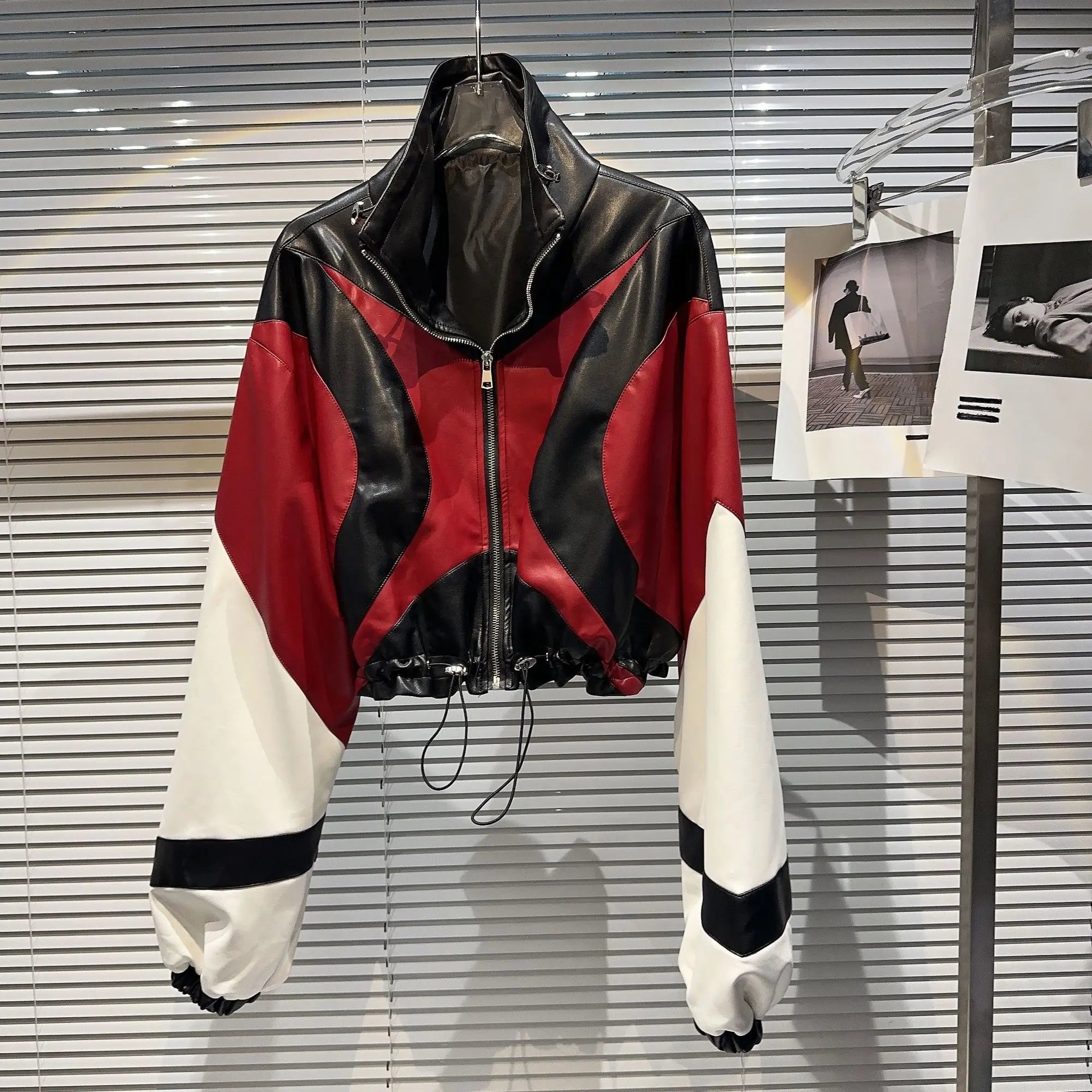 Zip-Up Rider Leather Jacket