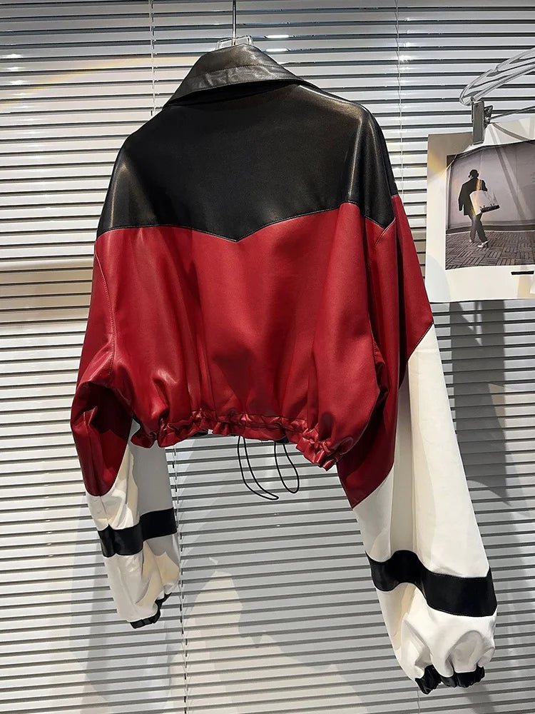 Zip-Up Rider Leather Jacket